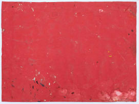 Geoffrey Mukasa; Untitled (Single Face in Red)