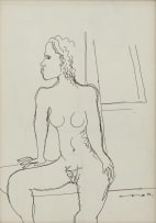 Geoffrey Mukasa; Untitled (Seated Nude)