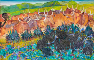 Ancent Soi; Herdsboy Taking Cows Home