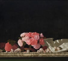 Neil Rodger; Still Life with Roses and Mushrooms