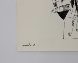 Donald Wasswa; Untitled (Abstract Figures)