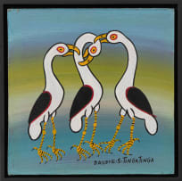 Daudi E.S. Tingatinga; Three Storks; Baboon, two