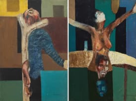 Misheck Masamvu; Heat of the Night; Punishing Elements, 2002 (sold as a pair)
