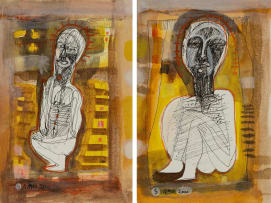 Salah Elmur; Untitled I; Untitled II, two