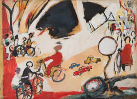 Behailu Bezabih; Untitled (Street Scene)