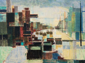 Jan Visser; Abstract Street Scene