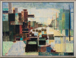 Jan Visser; Abstract Street Scene