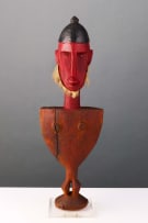 Bambara female and male marionettes, West Africa, mid/late 20th century, two