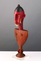 Bambara female and male marionettes, West Africa, mid/late 20th century, two