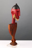 Bambara female and male marionettes, West Africa, mid/late 20th century, two