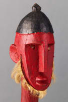 Bambara female and male marionettes, West Africa, mid/late 20th century, two