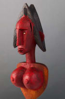 Bambara female and male marionettes, West Africa, mid/late 20th century, two