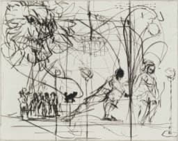 William Kentridge; Thinking Aloud, Small Thoughts, nine