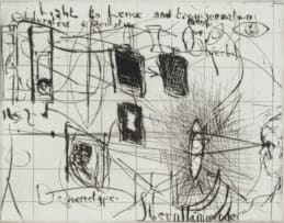 William Kentridge; Thinking Aloud, Small Thoughts, nine