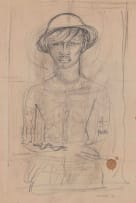 Alexis Preller; Prisoner of War (recto); Theatre des Quinze Set Design (verso)