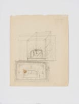 Alexis Preller; Prisoner of War (recto); Theatre des Quinze Set Design (verso)
