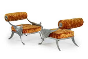 Mark Brazier-Jones; Pair of aluminium 'Son of Atlantis' armchairs attributed to Mark Brazier-Jones, England