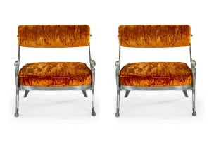 Mark Brazier-Jones; Pair of aluminium 'Son of Atlantis' armchairs attributed to Mark Brazier-Jones, England