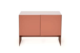 TONIC - Greg Gamble & Philippe van der Merwe; Tonic lacquered dusty pink cabinet, South Africa, 21st century