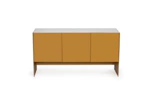 TONIC - Greg Gamble & Philippe van der Merwe; Tonic lacquered gold-tone cabinet, South Africa, 21st century