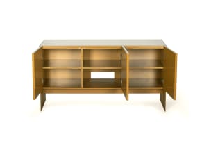 TONIC - Greg Gamble & Philippe van der Merwe; Tonic lacquered gold-tone cabinet, South Africa, 21st century