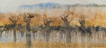 Gordon Vorster; Wildebeest and Trees
