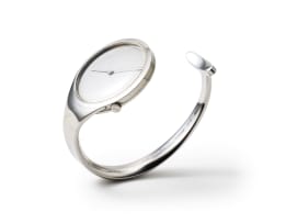 Georg Jensen Viviana Torun Open Bangle Watch, model 226, Denmark, c.1970s-1980s