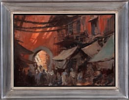 Edward Seago; Archways in the Souk, Marrakesh