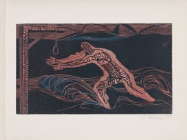 Cecil Skotnes; The Gunner Makes Land, from White Monday Disaster portfolio