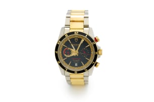 Tudor stainless steel and 18ct pink gold ‘Chrono Fly-Back’ gentleman’s wristwatch Ref. 20551N