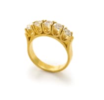 Five stone diamond ring