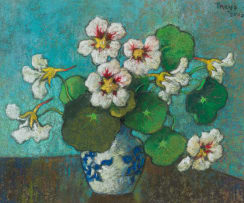 Conrad Theys; Nasturtiums in a Vase