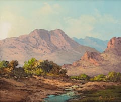 Gabriel de Jongh; Mountain Landscape