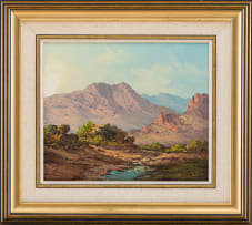 Gabriel de Jongh; Mountain Landscape