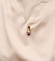 Ruby and sapphire pendant enhancer