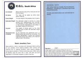 Diamond and pearl necklace