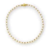 Single pearl strand necklace
