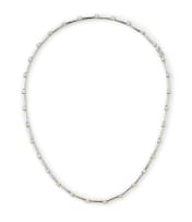 Diamond bar-link necklace