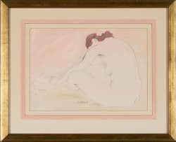 Nico Verboom; Seated Nude with Cigarette