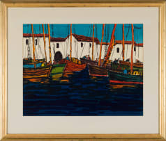 John McLaren; Boats in a Harbour