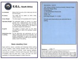 Diamond trilogy ring