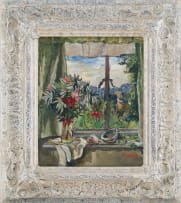 Maud Sumner; Flowers on a Windowsill