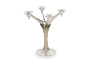 Elizabeth II silver candelabra, Stuart Devlin, London, 1975