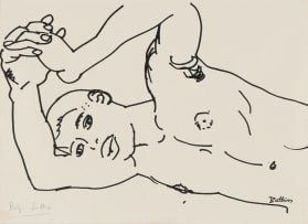 Walter Battiss; Male Nude (Torso)