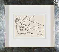 Walter Battiss; Male Nude (Torso)