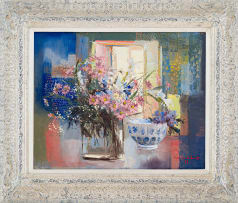 Mari Vermeulen-Breedt; Still Life with Flowers