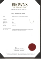 Browns the Diamond Store; Diamond tennis necklace, Browns