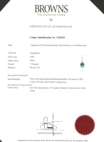 Aquamarine and diamond necklace