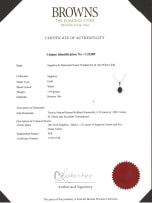 Sapphire cluster pendant