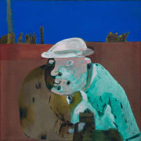 Robert Hodgins; Untitled (Figure in a Landscape)